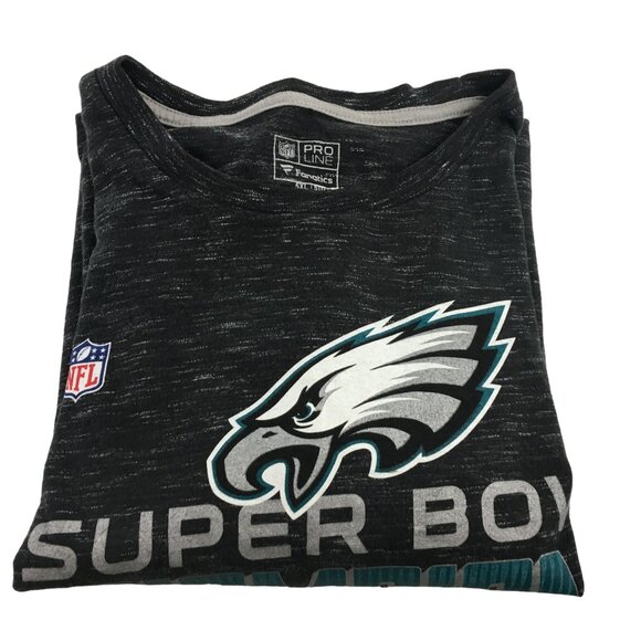 NFL PROLINE FANATICS EAGLES SUPER BOWL 52 LII CHAMPIONS FLY EAGLES T-SHIRT MENS - Picture 3 of 4